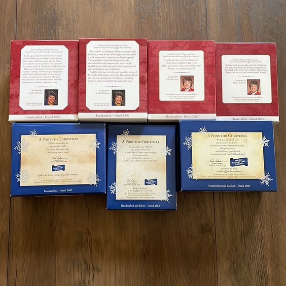 Hallmark Christmas Keepsake Ornament Lot “A Pony for Christmas” Series 1998-2004 - Picture 2 of 14